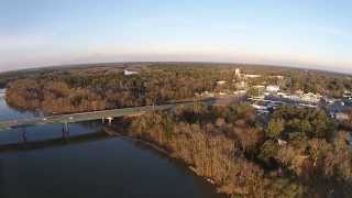 Flying the dji phantom vision at the river