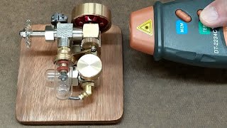 Speed Test: Mini Speed-Adjustable Ringbom-Stirling Engine