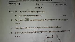 S.A-2 CLASS-IX 2019-20 MATHS QUESTION PAPERS 1 & 2