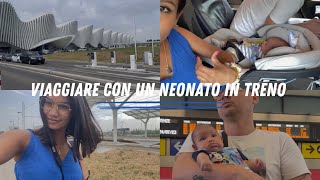 VIAGGIARE IN TRENO CON UN NEONATO DI QUASI 2 MESI #viaggiare #neonato #treno #italotreno