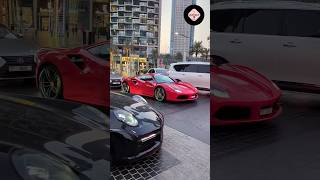 Ferrari and Porche Car sound In Dubai #ferrari #car #sportscar #dubai #dubailife #shortsfeed #short