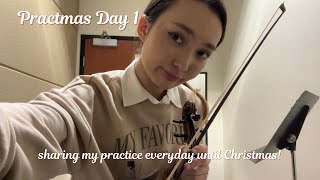 Sharing my practice everyday till Christmas🎄 Paganini, Carmen Fantasy, and Bach 練習風景 パガニーニ、カルメン、バッハ