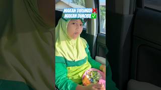 BERANGKAT SEKOLAH DINAR SARAPAN SAYUR, KALO KALIAN SARAPAN APA GUYS? #shorts