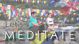 Meditating On Hill In Dharamshala