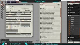 SotDL - Foundry VTT and Sandbox Video #3