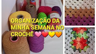 ORGANIZAÇÃO É TUDO PARA UMA BOA PRODUÇÃO NO CROCHÊ ❤️💛🩷🤎