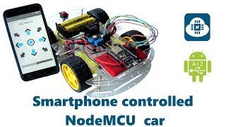 Smartphone controlled NodeMCU (ESP8266) 4WD WiFi Robot Car & DIY Android application