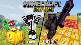 100 Hari Minecraft Tapi Lucky Block Only 1.20 || Survival Tersulit Bagi Gw..!!