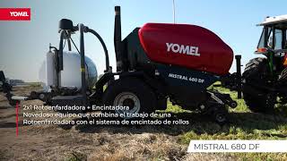 Rotoenfardadora combinada con encintadora Mistral 680 DF