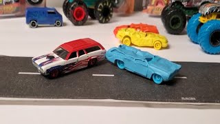 Hot wheels monster trucks plus junkyard smashed cars