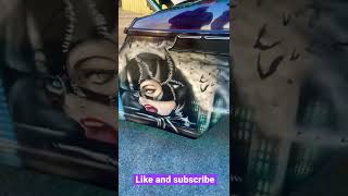 Amazing airbrushed Batman Harley Davidson custom painted WOW