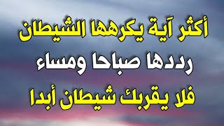 أكثر آية يكرهها الشيطان إذا قلتها في كل صباح ومساء فلا يقربك شيطان أبدا وتحفظك من كل شر وسوء