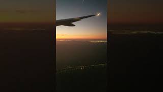 Silicon valley night overview landing SFO UA247 on 07/20/2019