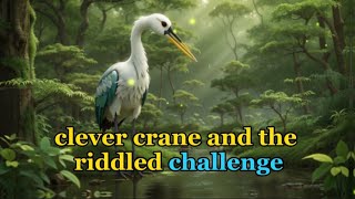 English story with subtitle | Clever Crane and riddled challenge | Learn English through stories