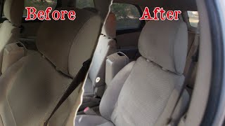 How To Remove Stains From Car Upholstery!! #superclean