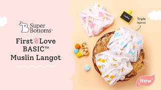 Soft BASIC Muslin Langot Pack for Newborn Baby by SuperBottoms