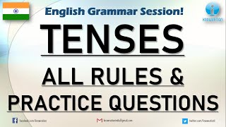 Tenses in English Grammar | Rules, Examples, Explanation, MCQs | Learn & Practice 12 types of Tenses