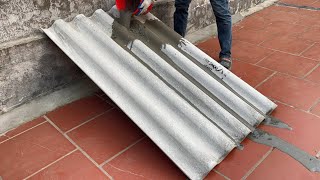 Skills to make outdoor furniture / stylish and unique from cement roofing sheets / DIY coffee table