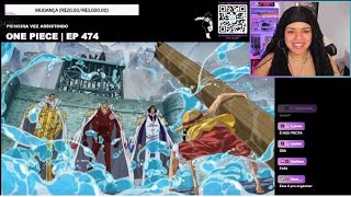 NATHALIA REAGINDO - LUFFY NA FRENTE DOS 3 ALMIRANTES| MARINEFORD| ONE PIECE - EP 474