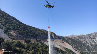 Φωτιά στην θέση άμπελος στο Οροπέδιο Λασιθίου