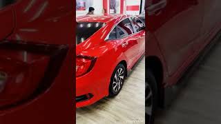 HONDA CIVIC X (RED) DETAILED & GLASS COATED BY SONAX LINK ROAD