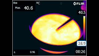 Flir E60 Hot water