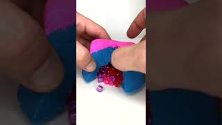 Very Satisfying and Relaxing  Crunchy Colorful Kinetic Sand Cutting vs Beads Part 164 #ASMR #shorts