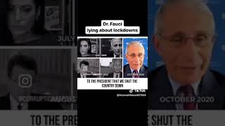 Dr. Fauci Lied About The Lockdown