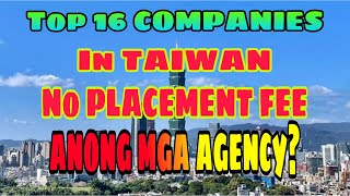 NO PLACEMENT FEE bound to TAIWAN