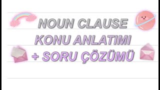 #YDS #YDT 20 DAKİKADA NOUN CLAUSES KONU ANLATIMI VE SORU ÇÖZÜMÜ!! (+ PDF +DC LINK)