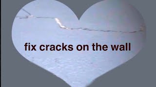 كيفية تصليح تشققات الجدران بنفسك👍🏻 How to fix cracks on the wall