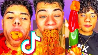 All Ramizeinn's Hottest TikTok Challenges🥵 compilation 4 ||15 minutes of ramizienn eating spicy food