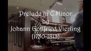 Prelude in C Minor by Johann Gottfried Vierling