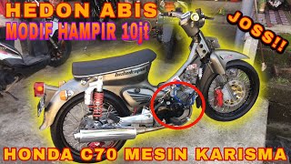 REVIEW HONDA C70 MESIN KARISMA FULL PART RCB I VIDEO 13