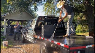 Washing the new flatbed!!