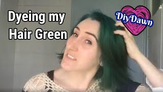 Dying my Hair Green | Pulp Riot Aqua | DiyDawn