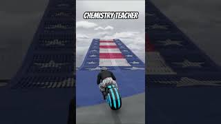 Physics vs Maths vs Chemistry teacher futuristic bikes stunting #shorts #gta5 #satisfying #gaming