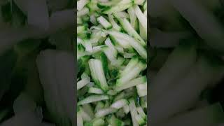 Julienned cucumber salad  #shorts #food