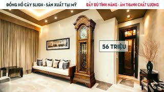 Đồng hồ tủ cây Sligh sản xuất tại Mỹ - Đầy đủ tính năng, có tự động tắt chuông đêm. Âm thanh cực hay