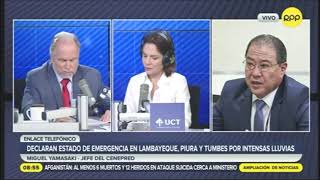 Entrevista al Jefe del Cenepred en Ampliación de Noticias de RPP / 27-03-2023