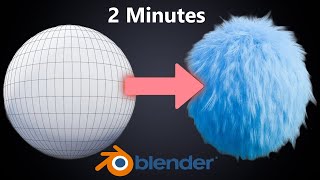 Create fur boll in Blender #blender #3d #tutorial #model #animation #render