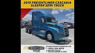 2019 Freightliner Cascadia Sleeper Semi Truck