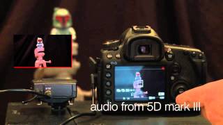 Audio test on the Canon 5D Mark III 3