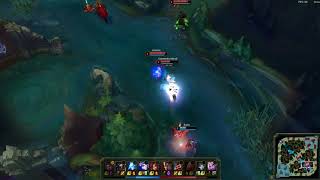 AMAZING SORAKA LVL 1 1V3 TRIPLE KILL (HOW DOES HE DO IT)