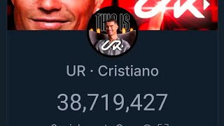 Cristiano Ronaldo YouTube channel  subscribers count #streamwithglip