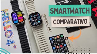 HELLO WATCH 4 PLUS vs HK9 ULTRA 2 MAX - Smartwatch Comparativo - QUAL O MELHOR ULTRA?