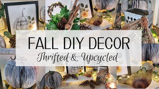 Using Common THRIFT STORE Items for FALL DECOR | DIY UPCYCLED Projects!