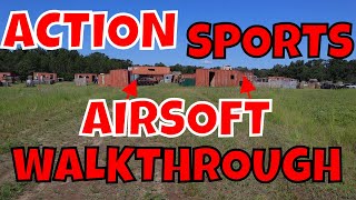 Action Sports Airsoft Field Walkthrough | HUGE MIDWEST AIRSOFT COURSE