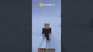 Minecraft: First Night Snowy Micro House | #shorts #minecraft