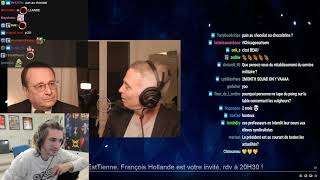 xQc gets acknowledged by former French president